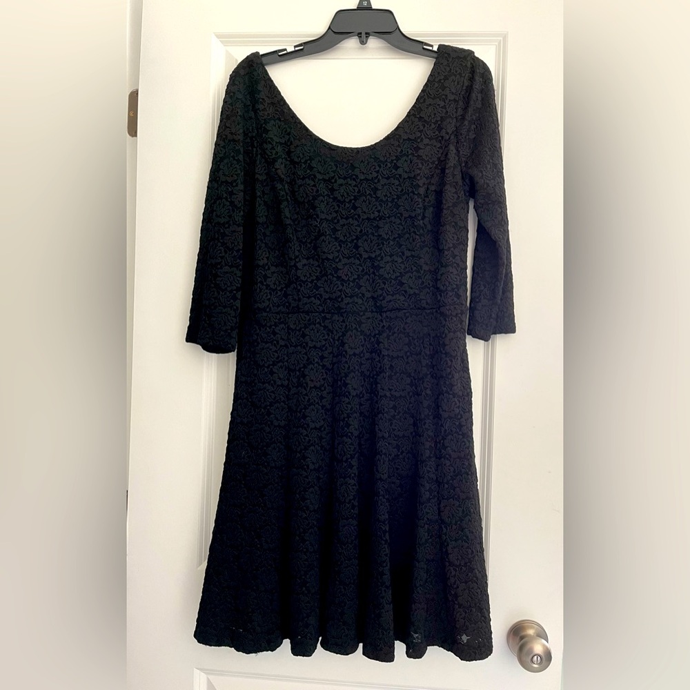 WHBM Semi-Formal Black Lace Dress